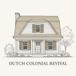 Dutch Colonial Revival house
