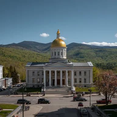 Vermont mortgage loan limits heatmap showing county-level conventional, FHA, VA, and USDA loan limits