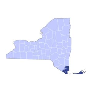 New York county-level mortgage loan limits heatmap for 2026