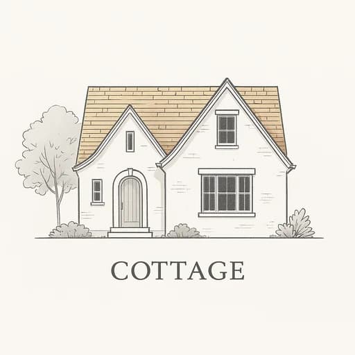 Cottage style house with cozy, quaint design and traditional aesthetics