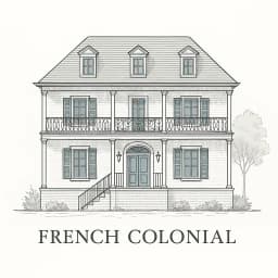 French Colonial style house
