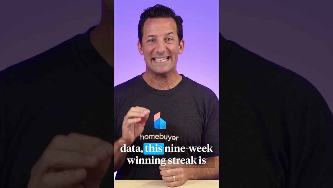 Video: Mortgage Rates On A Historic Streak - Mortgage rates have dropped for nine consecutive weeks, marking the 17th longest streak in Freddie M